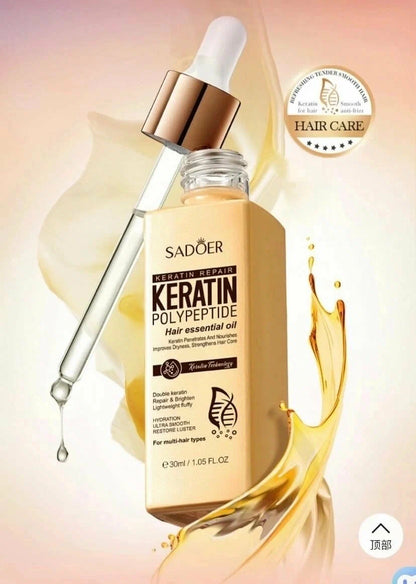Aceite de queratina para el cabello SADOER