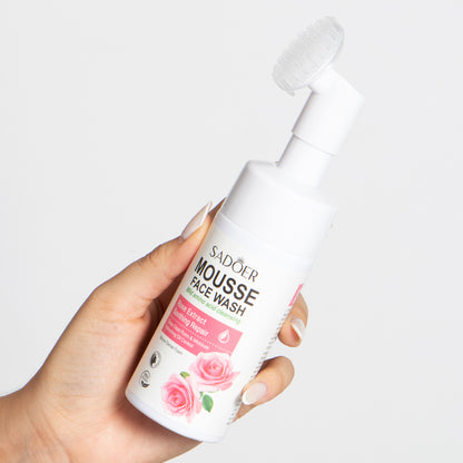 Jabon facial de rosas con cepillo SADOER