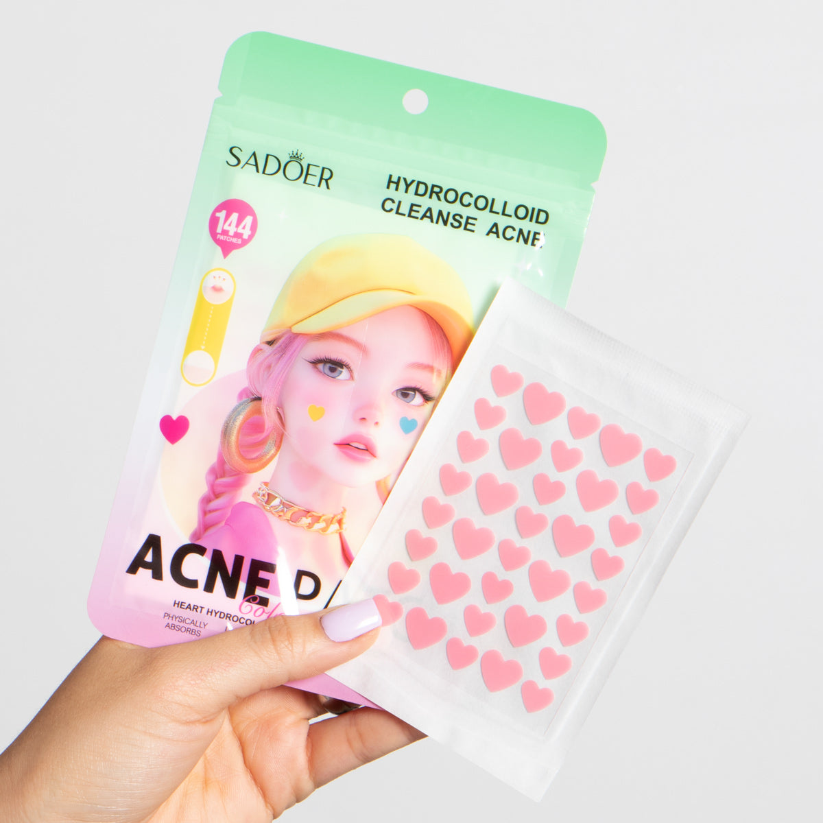 Parches purificante antiacne con hidrocoloides SADOER